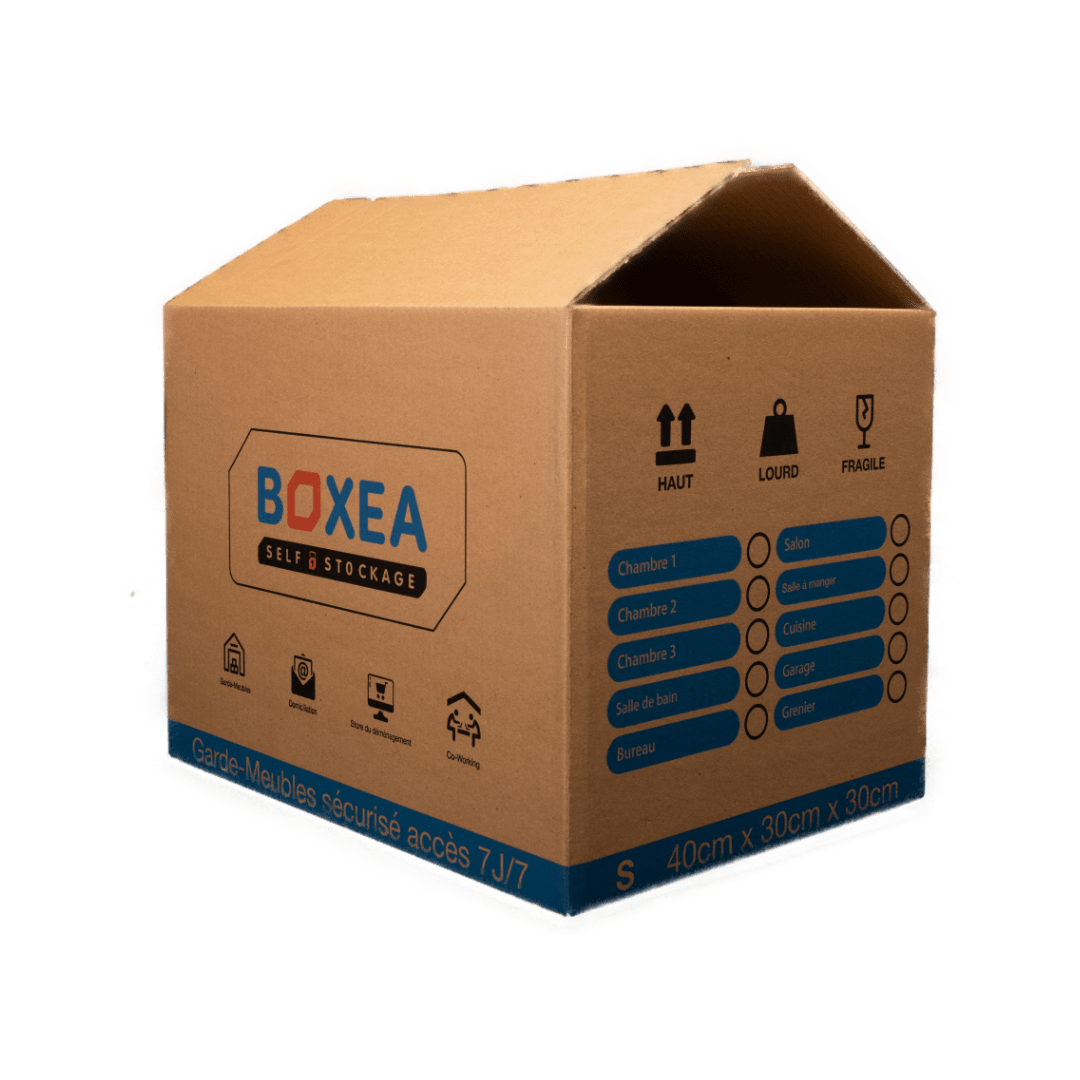 CARTON PENDERIE XL AVEC PORTE-CINTRES - BOXEA