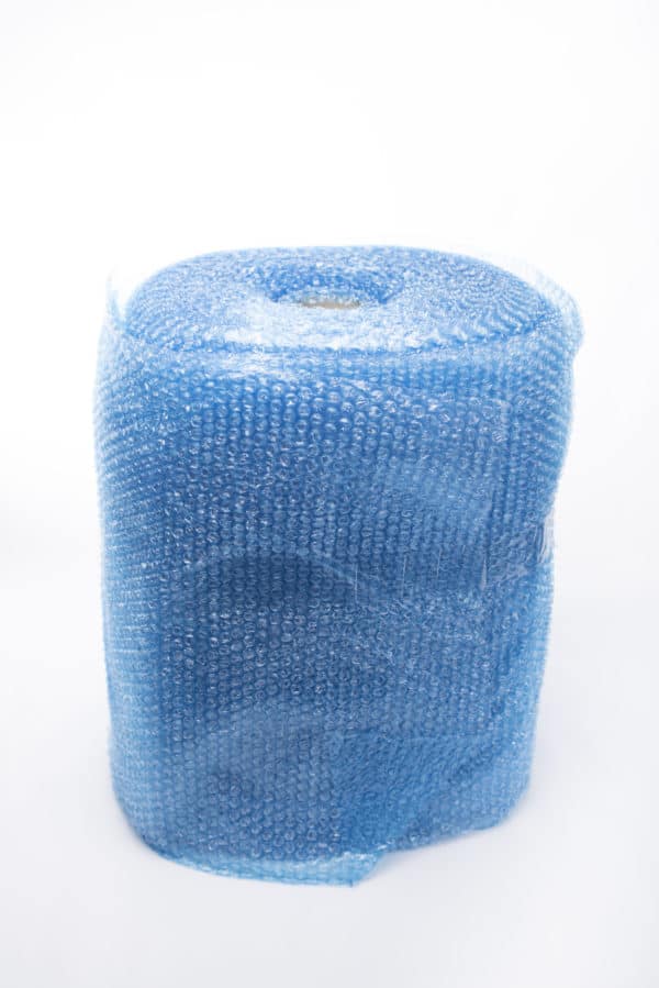 papier bulle bleu emballage protection déménagement