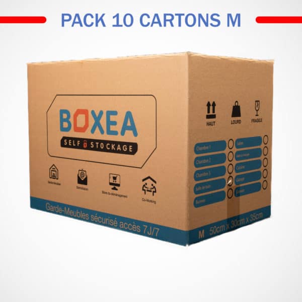 pack 10 cartons medium déménagement