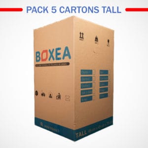 pack 5 cartons tall déménagement